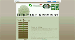 Desktop Screenshot of heritagearborist.com